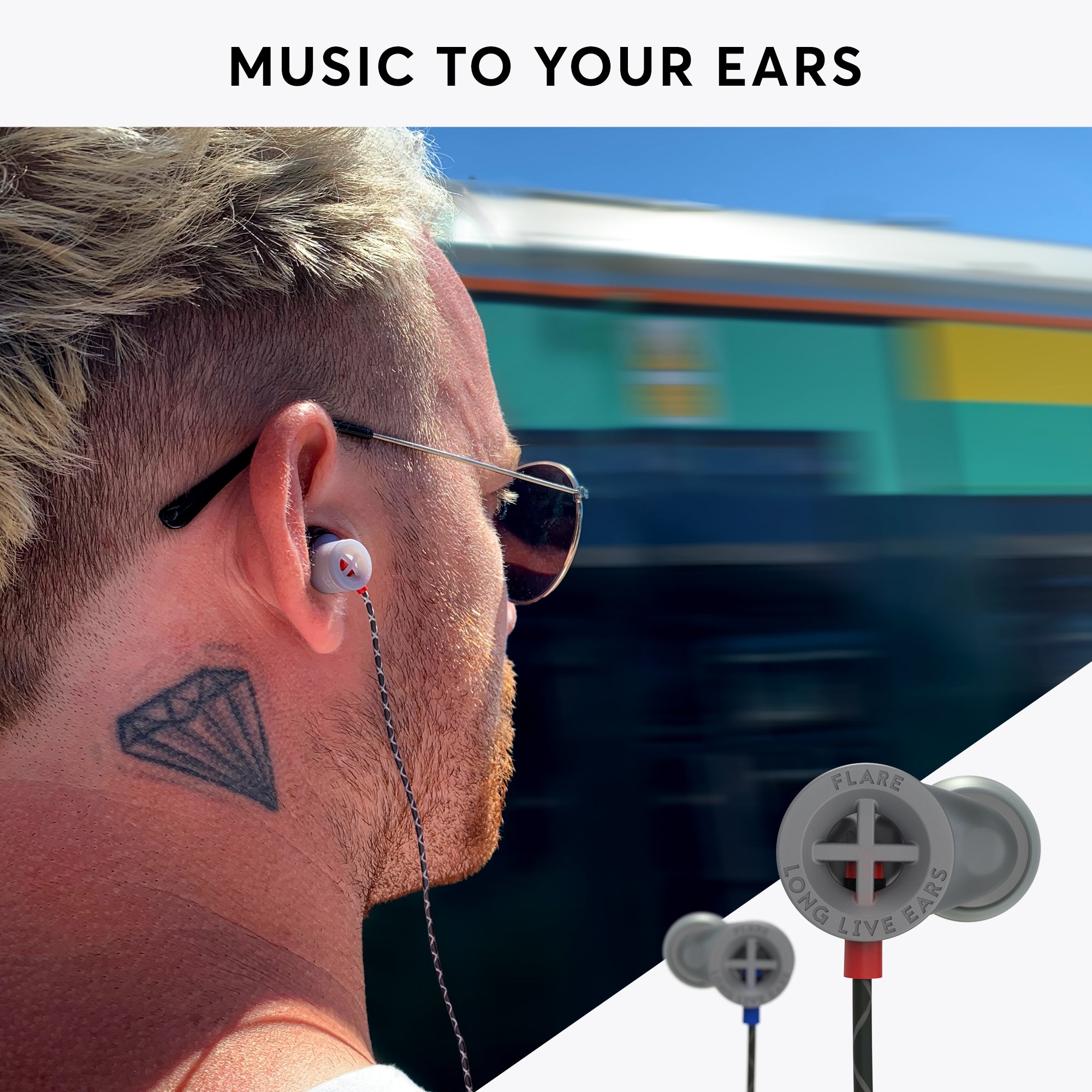 FLARE AUDIO earHD 360 Black - Small in-Ear Device to Increase Sound Quality  for HiFi, Car Stereos, Live Concerts and Under Headphones
